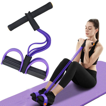 Multifunction Compact Pedal Exerciser Tension Rope
