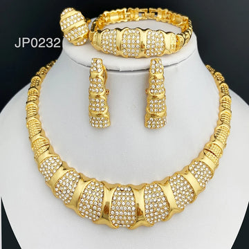 18K Gold Plated Dubai Jewelry Set