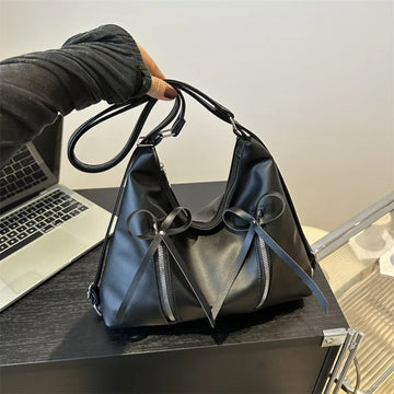 2-in-1 Bowknot Shoulder Backpack Bag