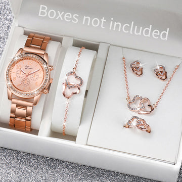 Women's Fashion Quartz Watch Gift Set