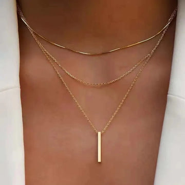 Vintage Bohemian Multilayer Pendant Necklace