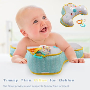 High Contrast Baby Tummy Time Support Pillow