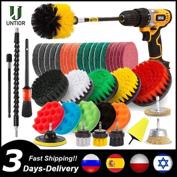 UNTIOR Electric Drill Brush Attachment Set