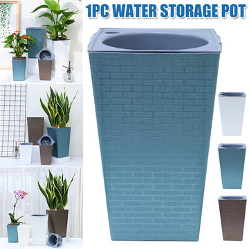 Imitation Metal Plastic Tall Planter