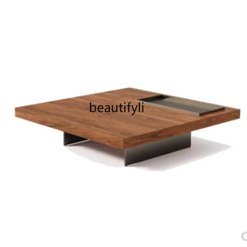 Italian Minimalist Square Tea Table