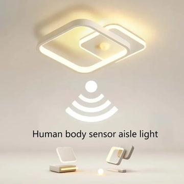 Smart LED Ceiling Lamp with Human Sensor