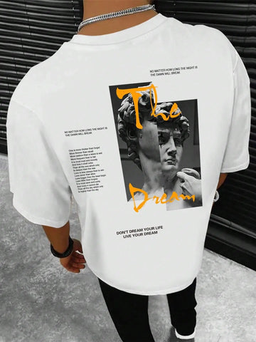 Men’s Printed Cotton O-Neck T-Shirt