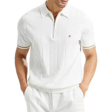 Men’s Smart Casual Contrast Color Polo Shirt