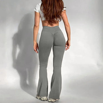 Women’s High-Stretch Flared Knit Pants