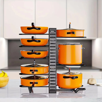 8-Tier Duty Pot Rack Organizer