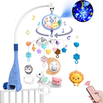 Remote Control Musical Crib Mobile with Lights