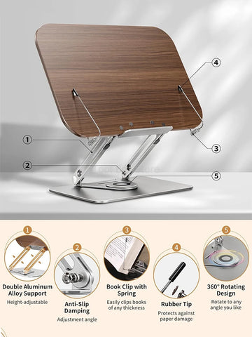 Adjustable Wood Reading Stand