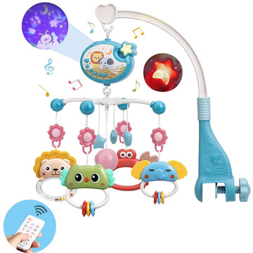 Baby Crib Mobile with Lights, Music & Remote