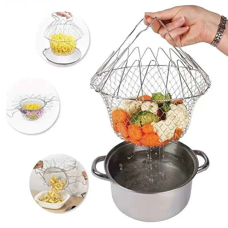 Stainless Steel Deep-fried Large Noodle Kitchen French Fries Tools