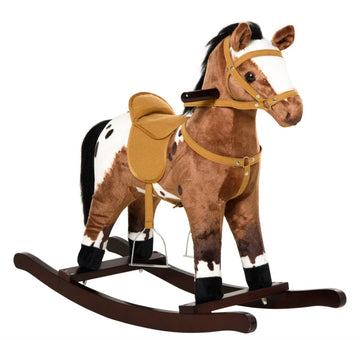 Rocking Horse, Children'S Plush Ride-On Toy