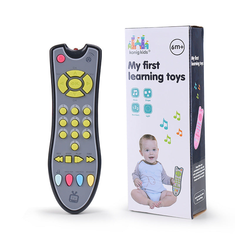 Interactive Toy Remote For Kids With Sound And Language Learning