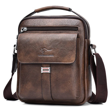 Kangaroo Men’s Leather Messenger Bag