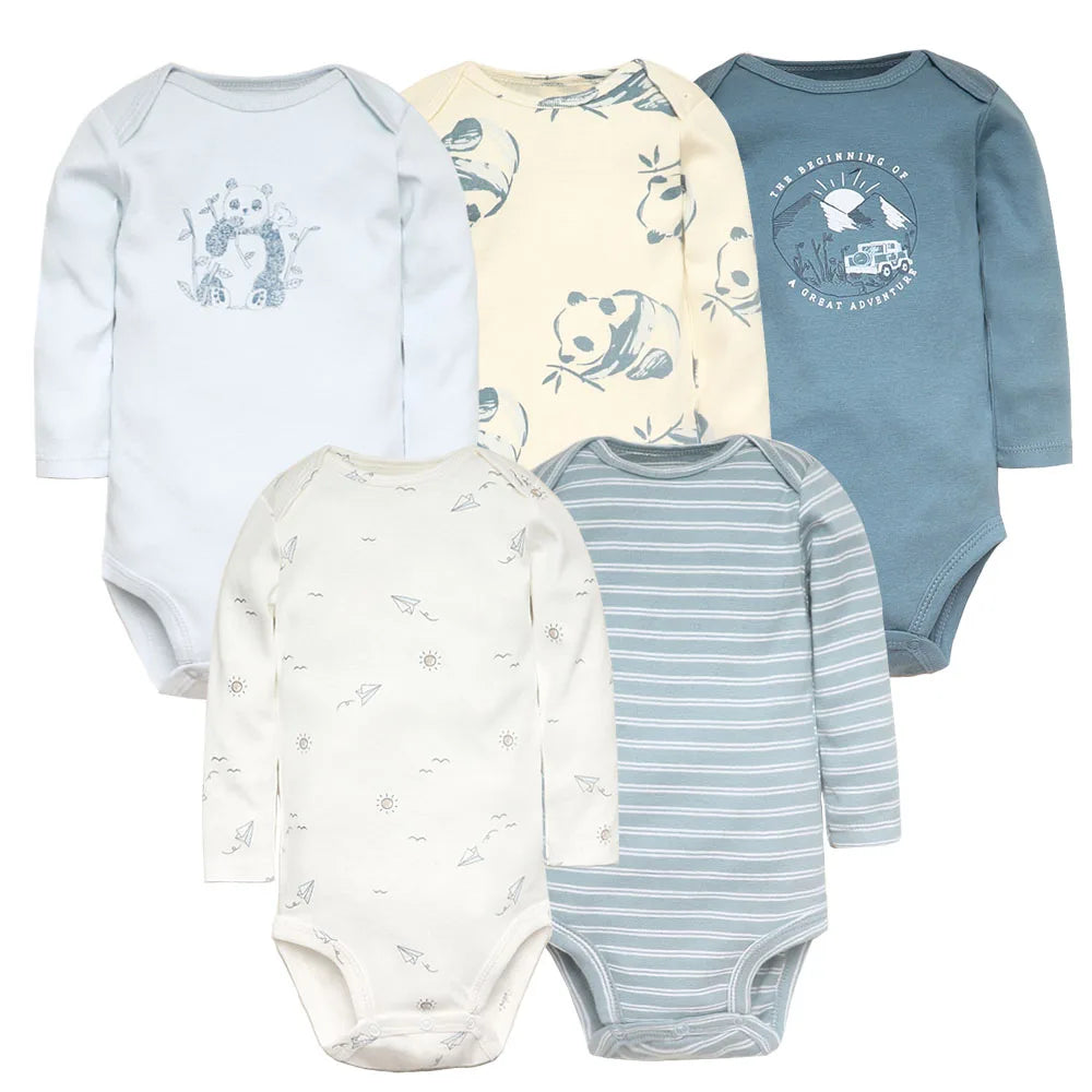 5-Piece Baby Bodysuits Set