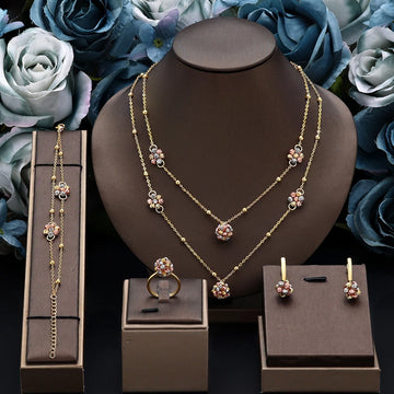 4 Piece Hand Woven Jewelry Set