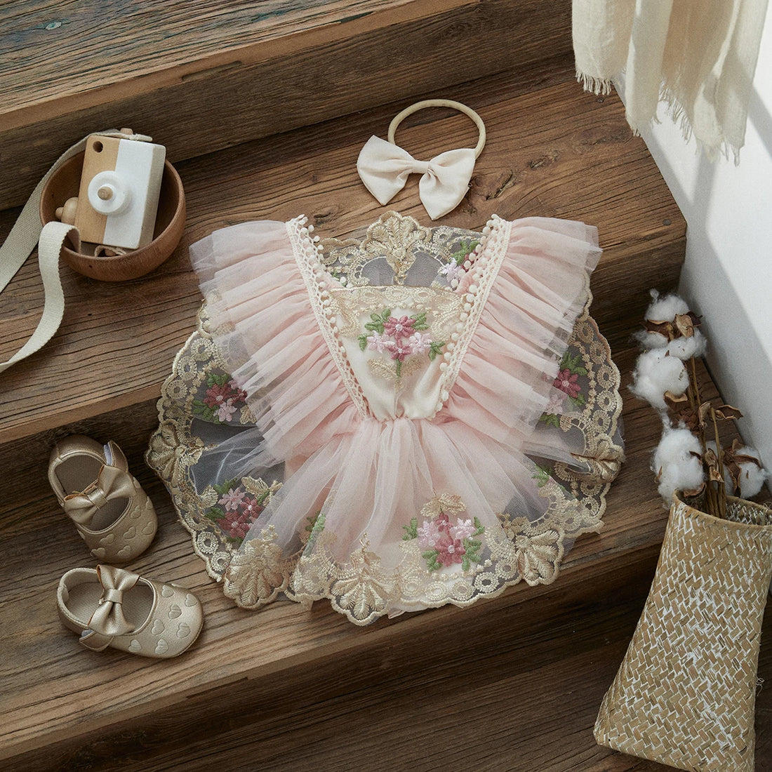 Baby Girl Princess Romper Set