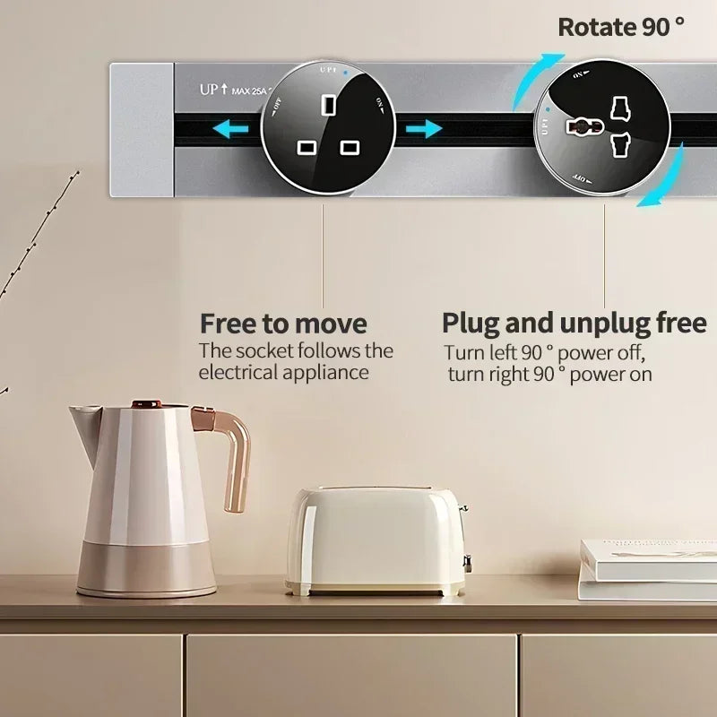 Smart Home Embedded Track Socket