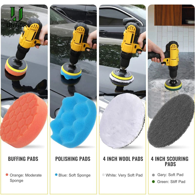 UNTIOR Electric Drill Brush Attachment Set