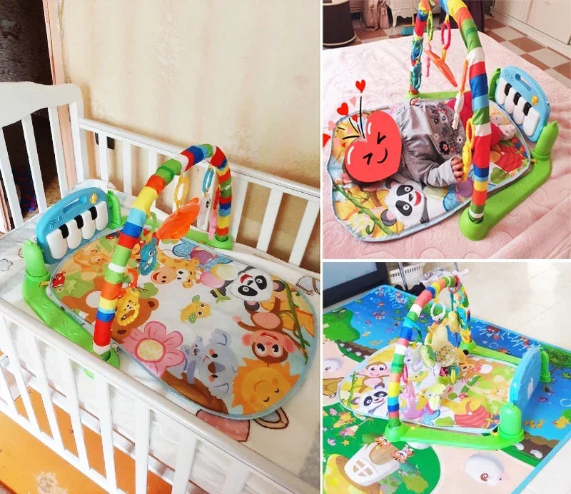 Infant Activity Gym with Piano & Play Mat
