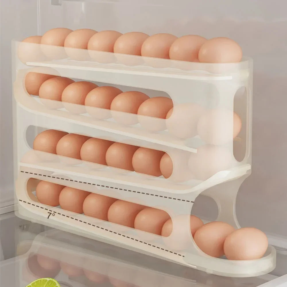Automatic Rolling Egg Holder Rack