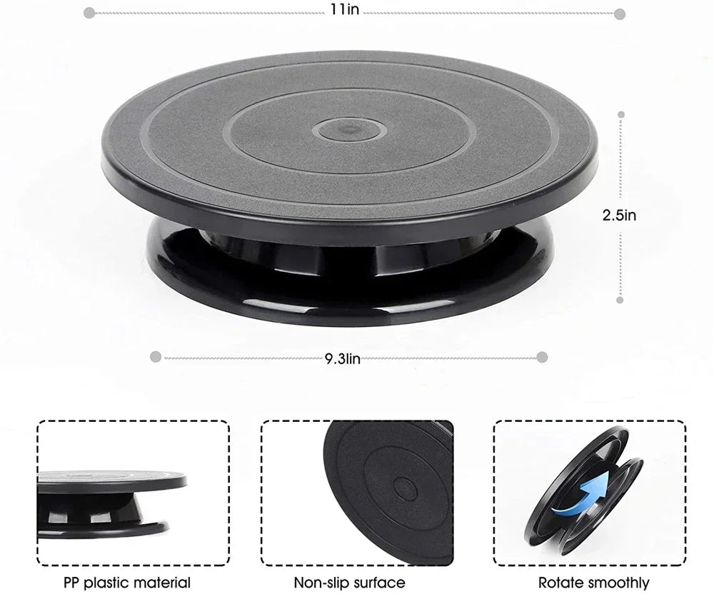 6pcs Cake Turntable Decorating Kit