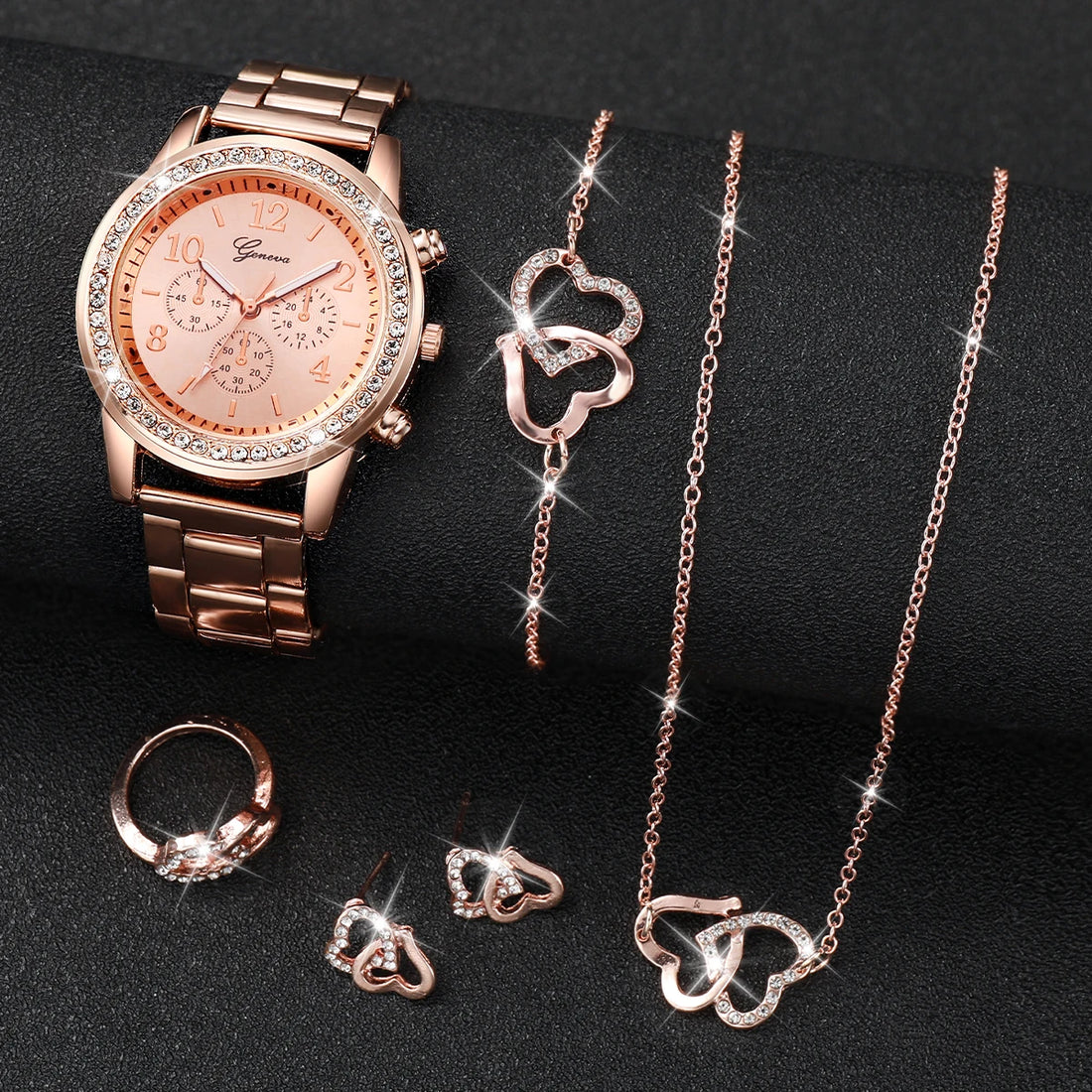 Women's Fashion Quartz Watch Gift Set