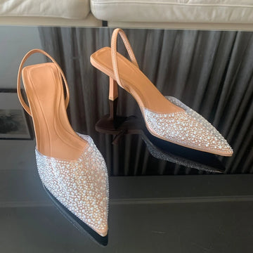 Pearl Slingback Summer Heels