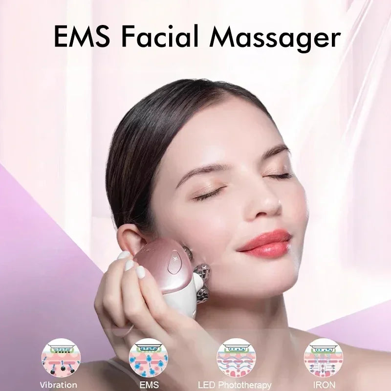 5-in-1 LED Facial Massager EMS Lifting