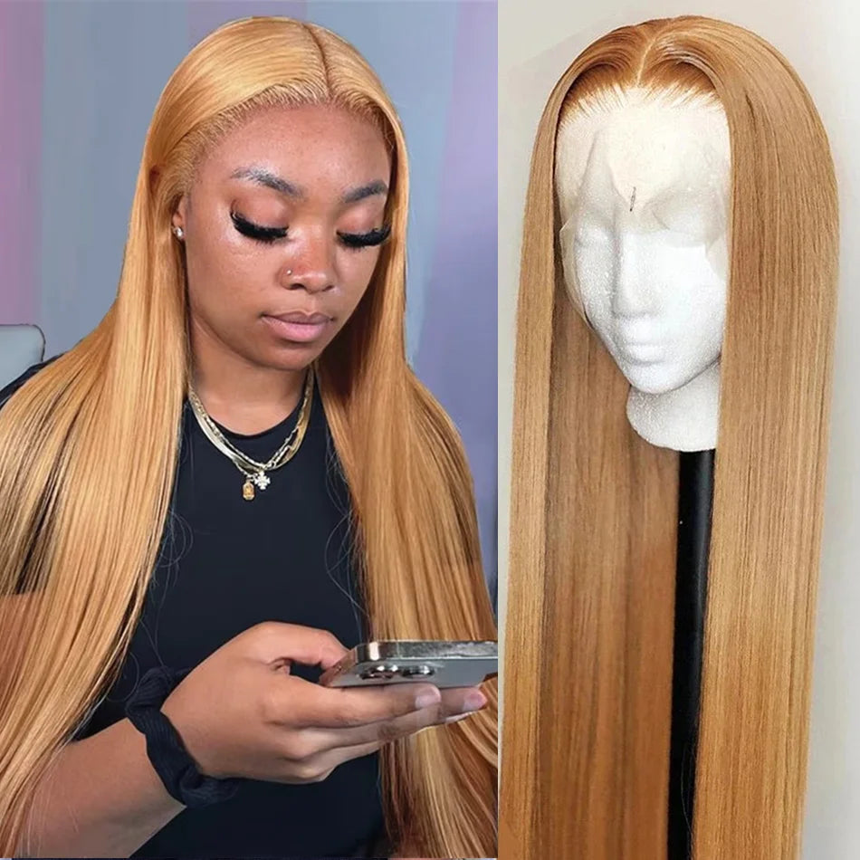 Honey Blonde HD Lace Front Wig