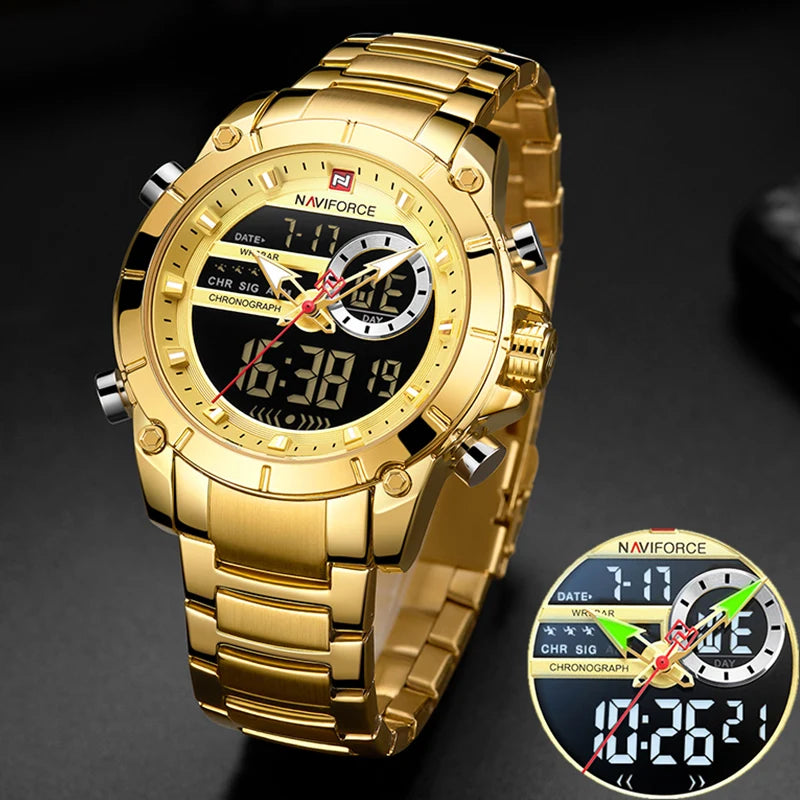 Men's Dual Display Quartz Watch