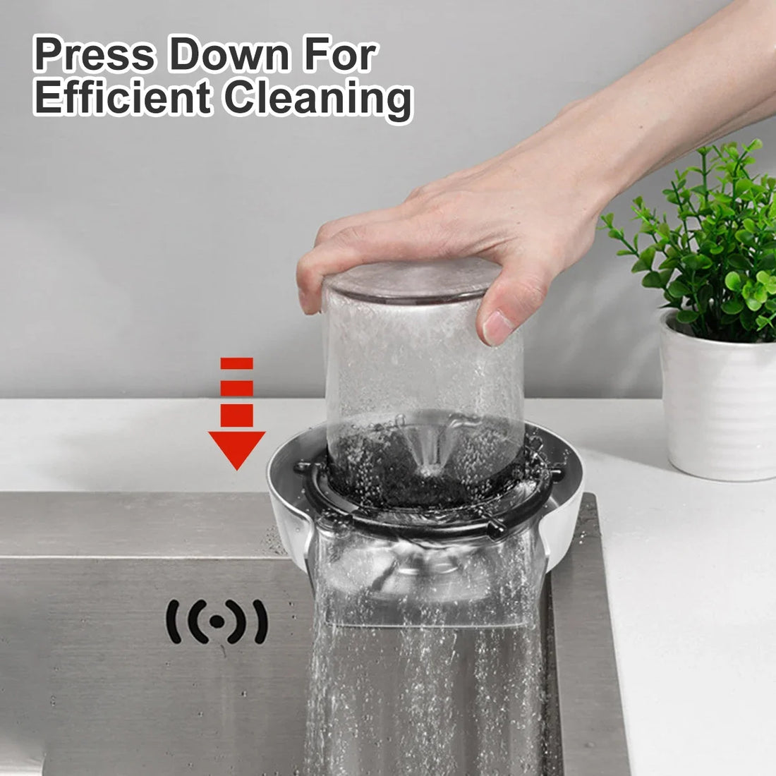 Faucet Glass Rinser for Kitchen Sink