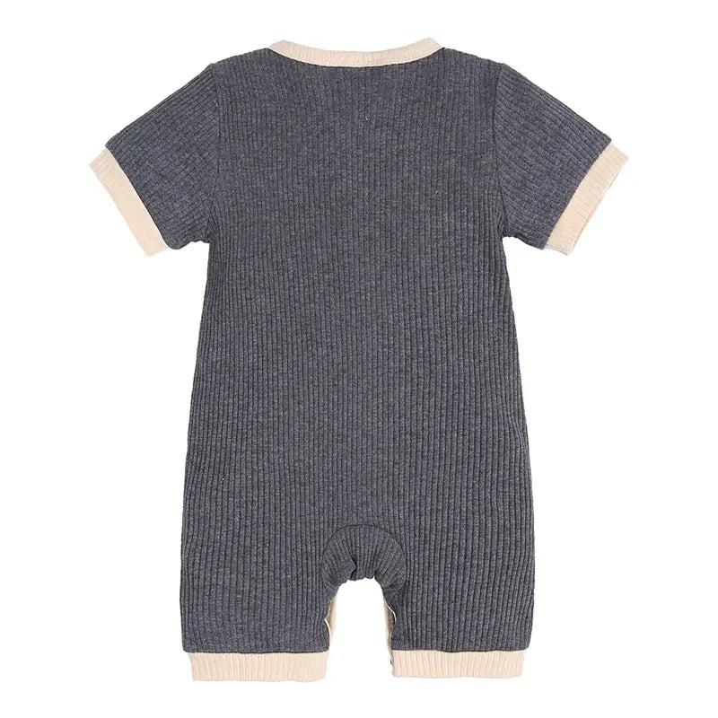 Cotton Linen Baby Romper