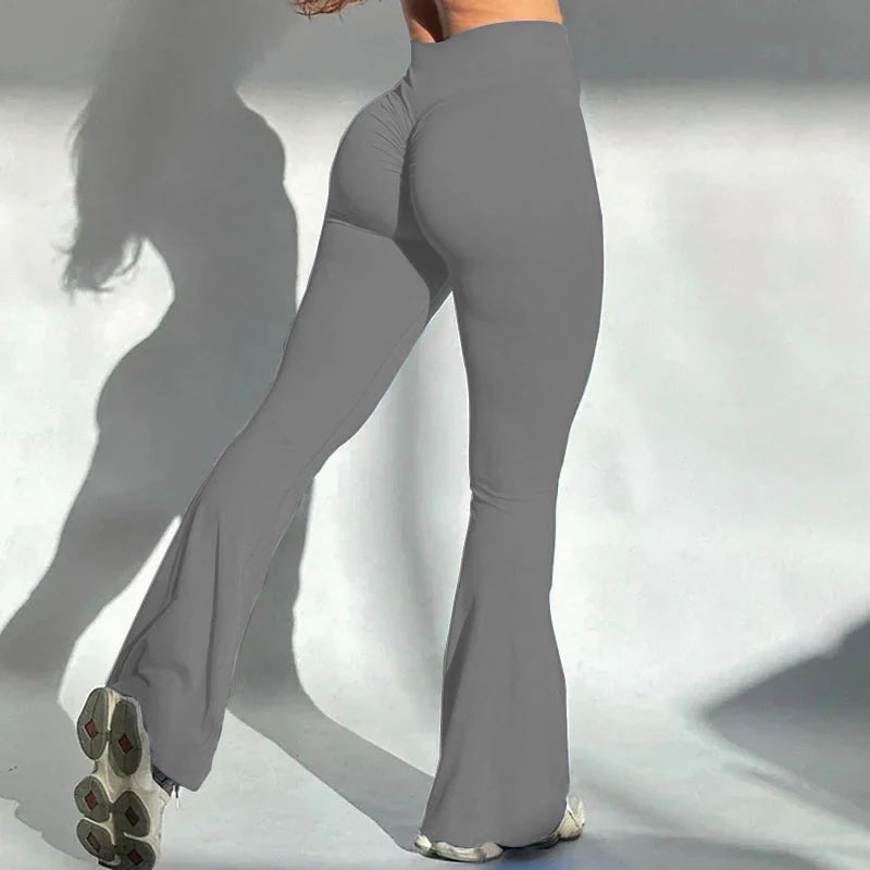 Women’s High-Stretch Flared Knit Pants