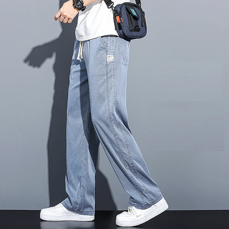 Men's Loose Fit Wide-Leg Casual Pants