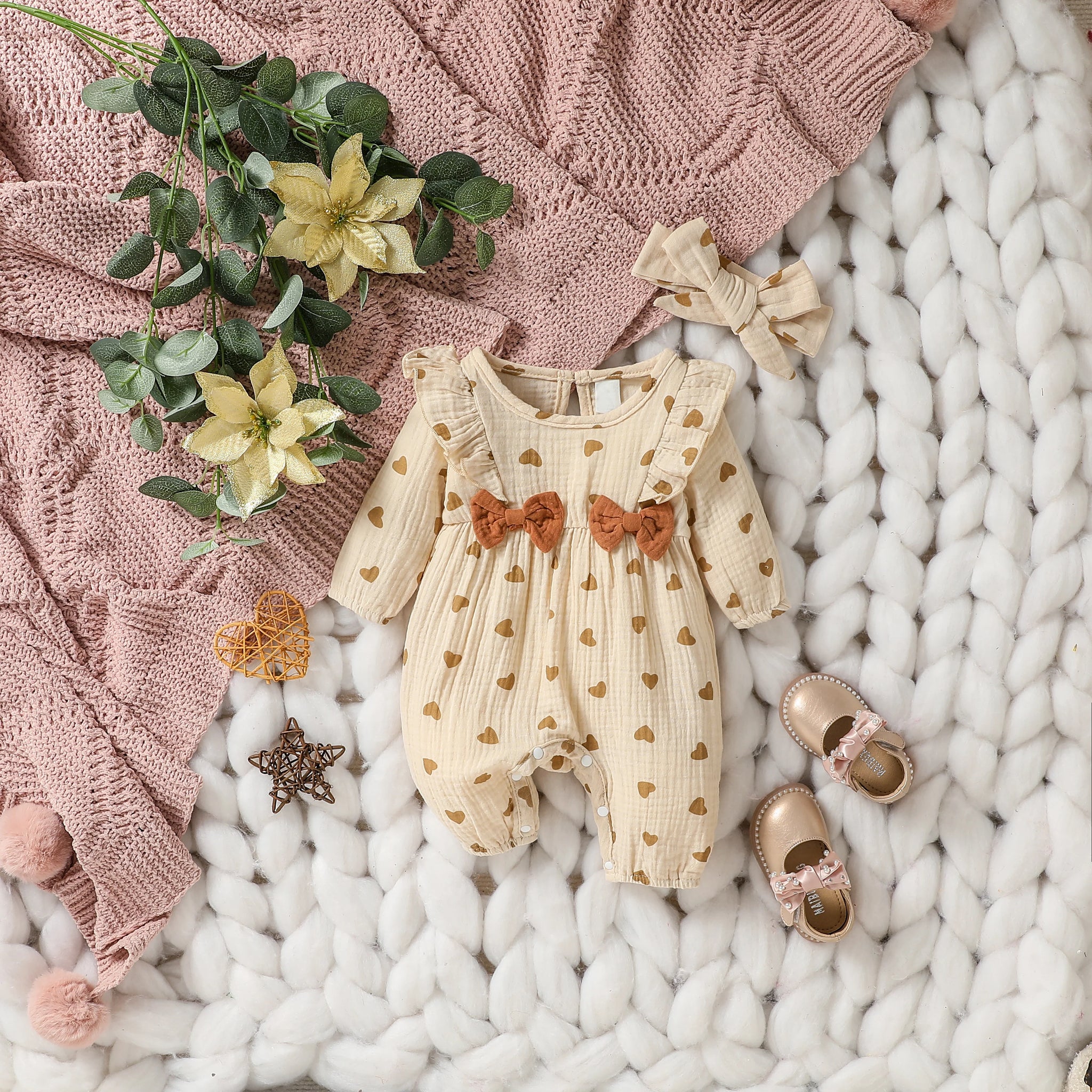Long Sleeve Cotton Jumpsuit