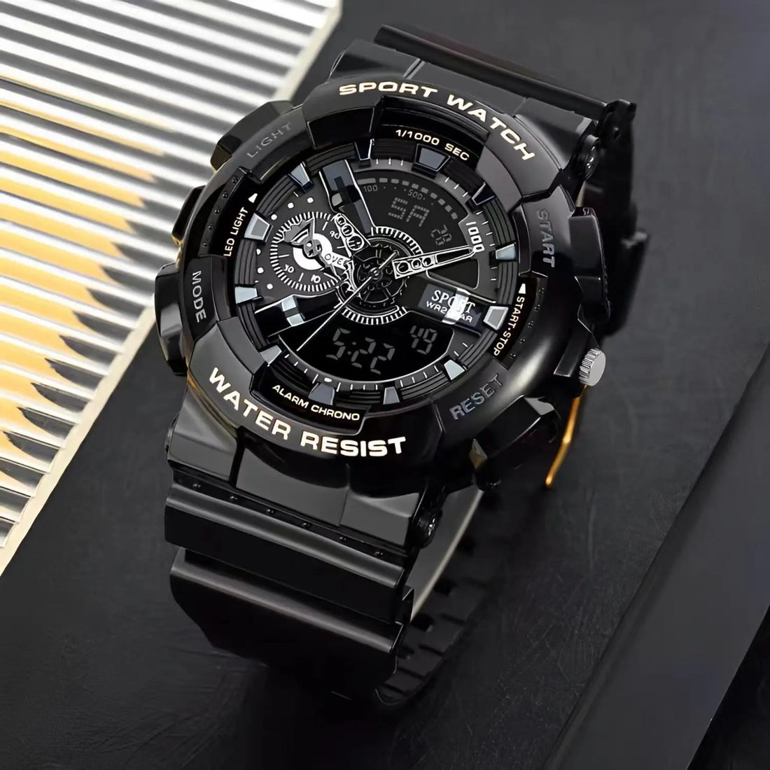 Men's Large Dial Analog-Digital Sport Watch