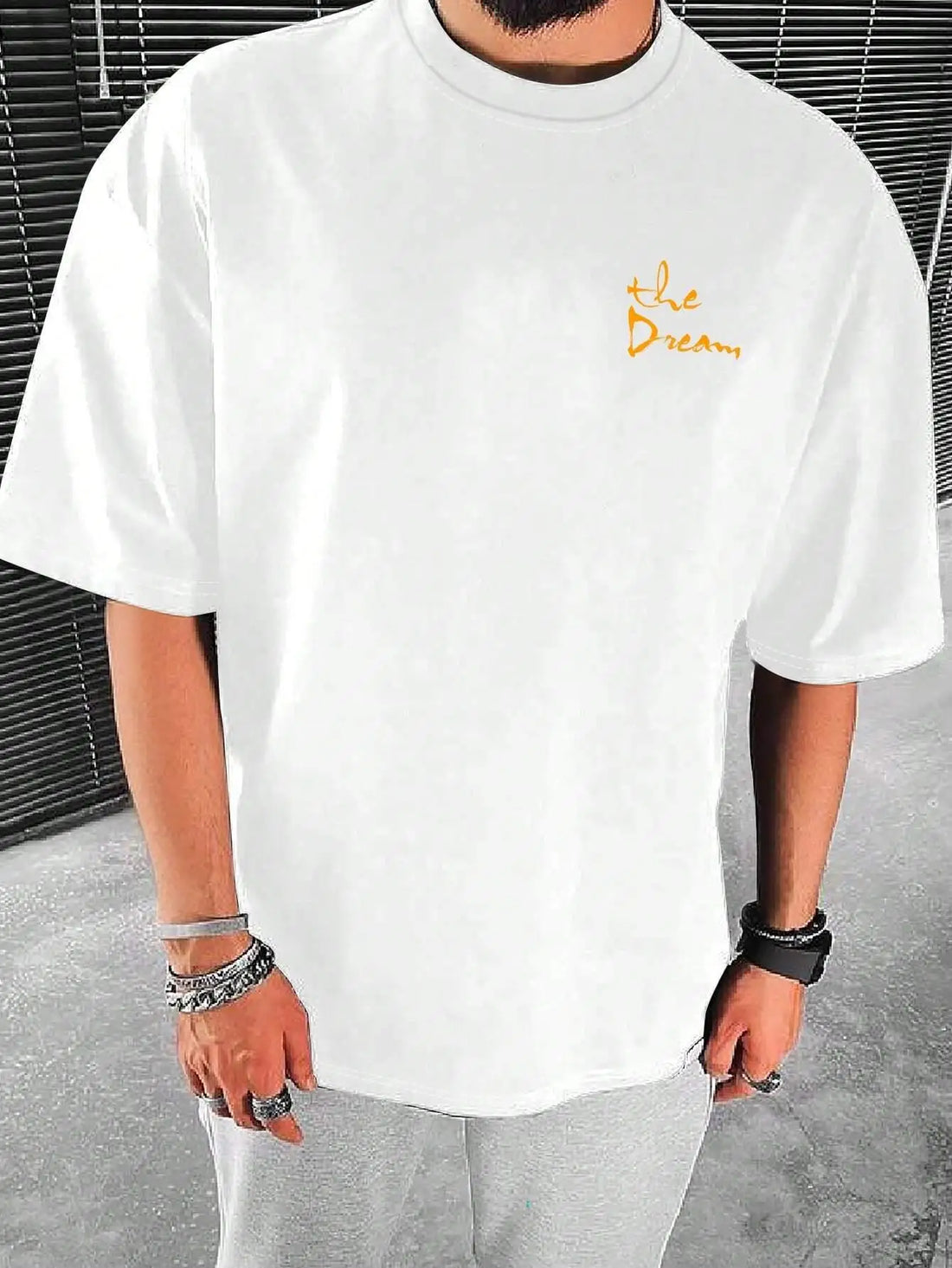 Men’s Printed Cotton O-Neck T-Shirt