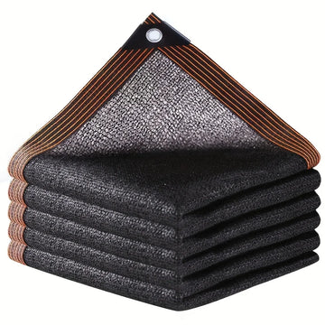 Black Shade Cloth Sunblock Mesh Grommets
