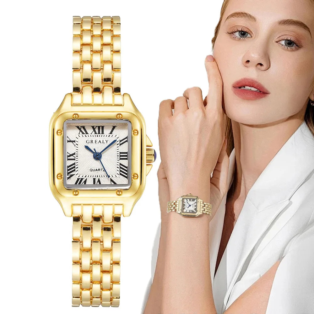 Women’s Fashion Square Dial Quartz Watch
