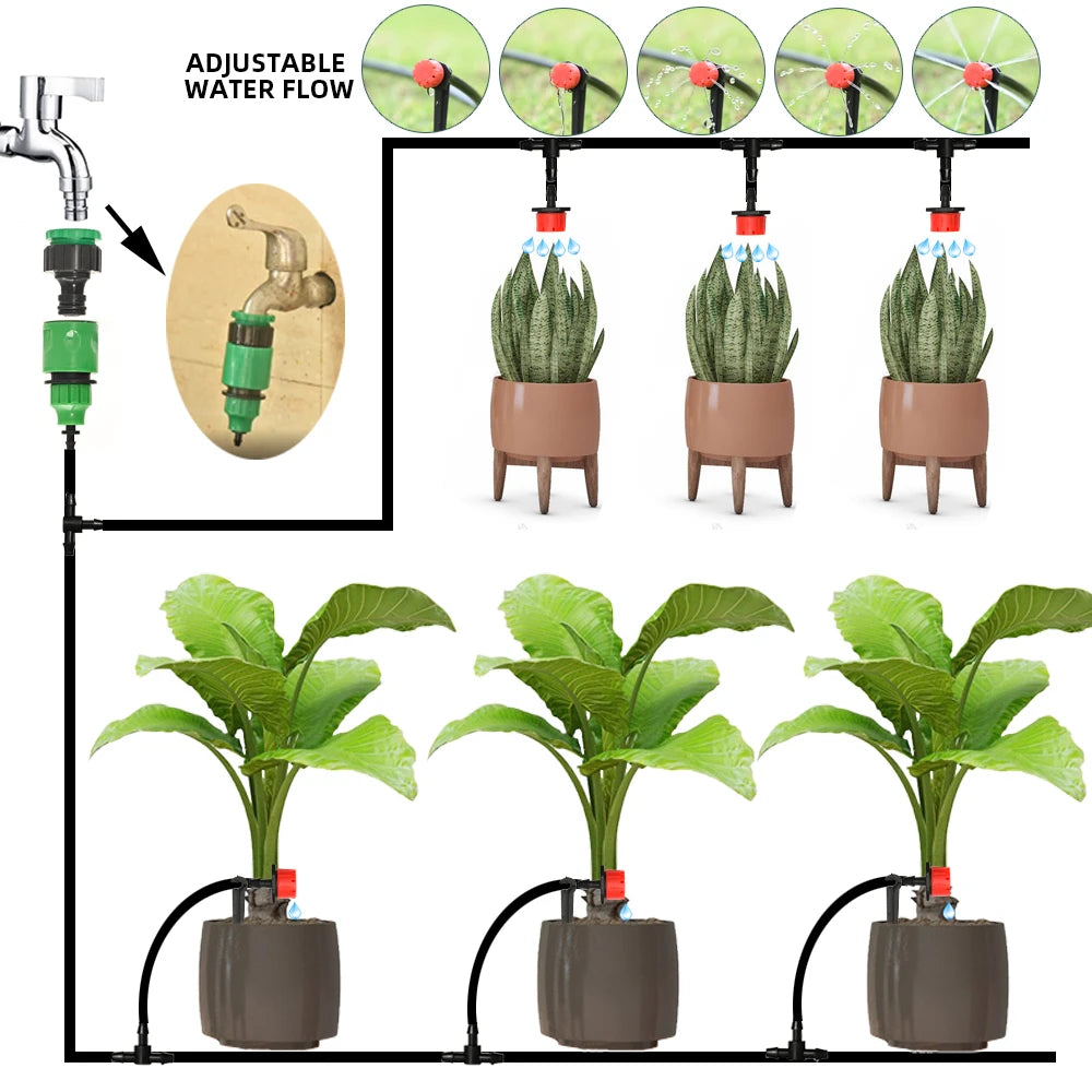 Drip Irrigation System Plant Watering Set