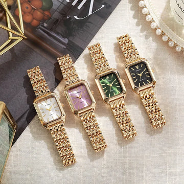 Fashion Rectangle Tungsten Steel Quartz Watch